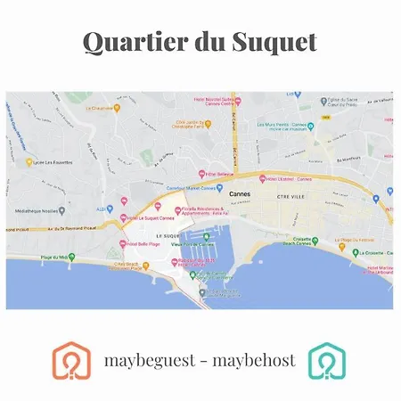 Appart fonctionnel - 4 Pers - Cannes Suquet-Clemenceau Extérieur photo